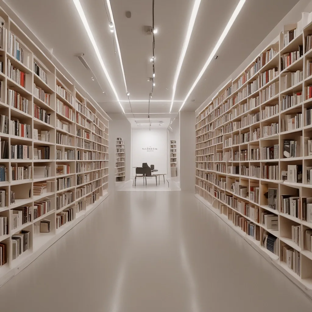 Pasillo de una biblioteca