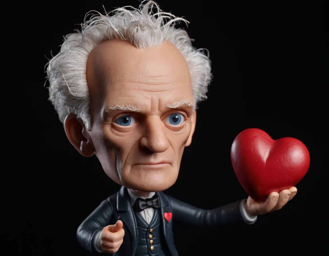Figura estilo funko de un filósofo
