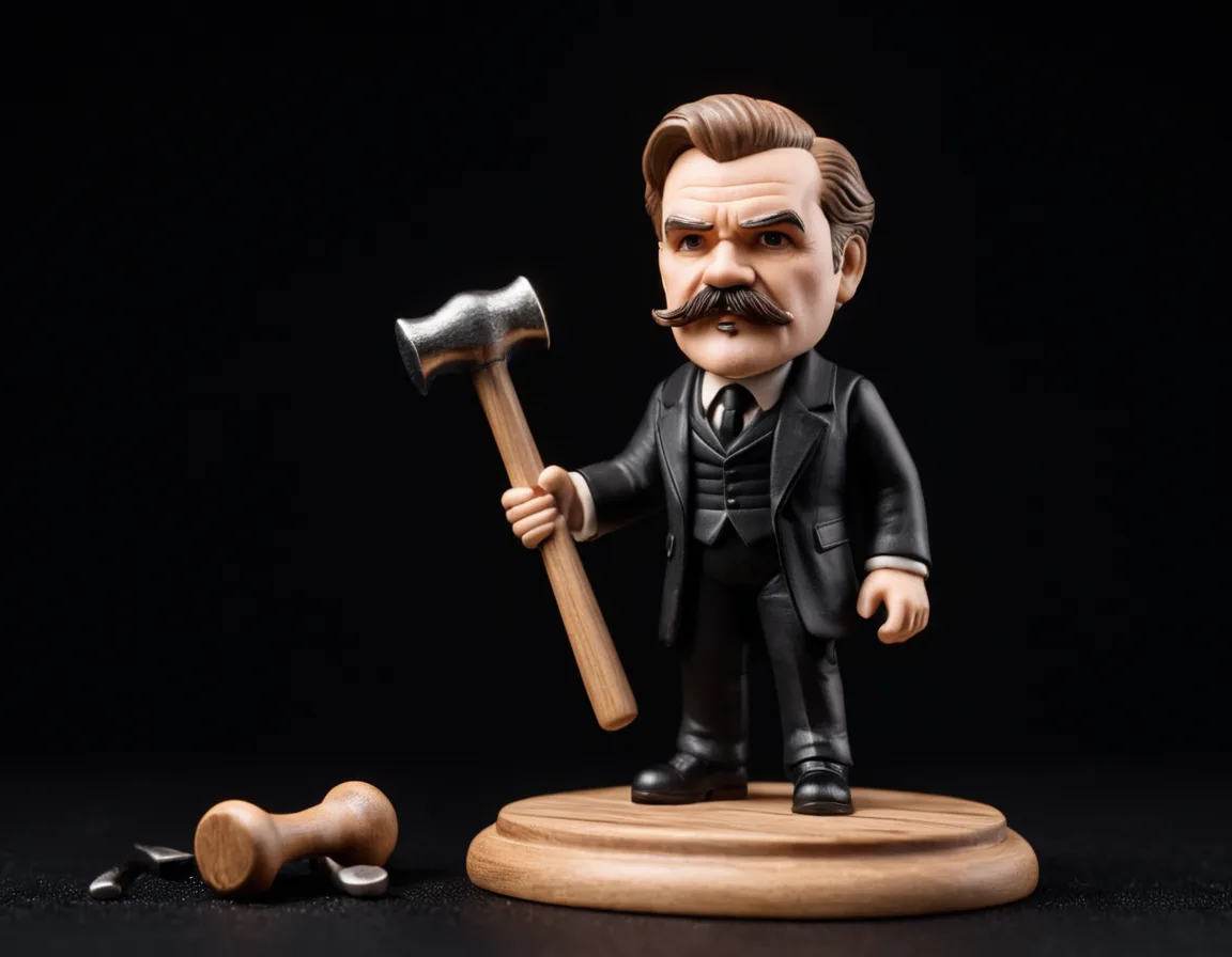 Figura estilo funko de un filósofo