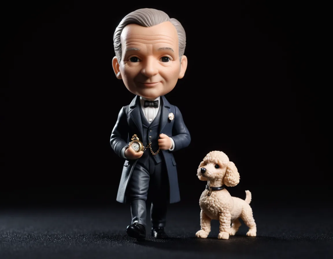 Figura estilo funko de un filósofo